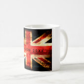 Mug Angleterre drapeau Londres vacances de voyage 4 no (Devant droit)