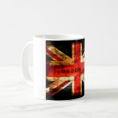 Mug Angleterre drapeau Londres vacances de voyage 4 no (Devant gauche)