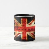 Mug Angleterre drapeau Londres vacances de voyage 4 no (Centre)