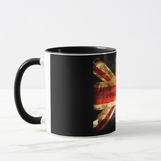 Mug Angleterre drapeau Londres vacances de voyage 4 no (Gauche)