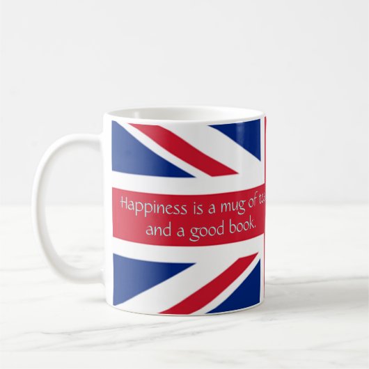 Mug Angleterre English Flag Happy Tea Good Book (Gauche)