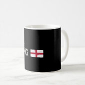 Mug Angleterre Fan Shirt Anglais Drapeau (Devant droit)