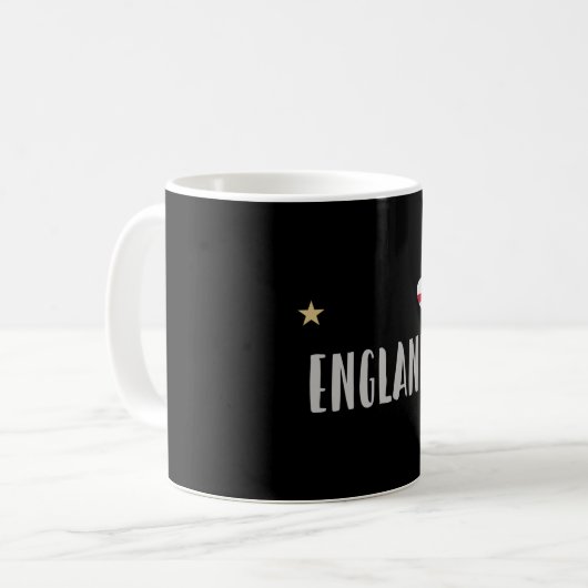 Mug Angleterre Fan Shirt Anglais Drapeau (Devant gauche)