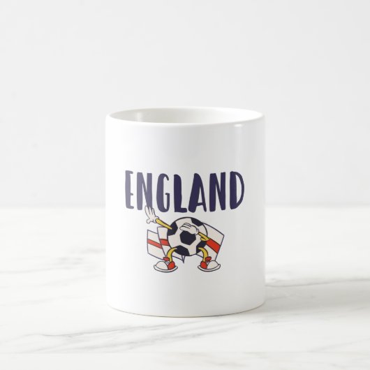 Mug Angleterre Fan Shirt Anglais Drapeau (Centre)