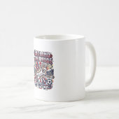 Mug Angleterre Mode de but squelette attaquant Nations (Devant droit)