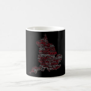 Mug Angleterre Slang British Word Art Carte