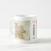Mug Angola Drapeau + Plan de Musique (Devant gauche)