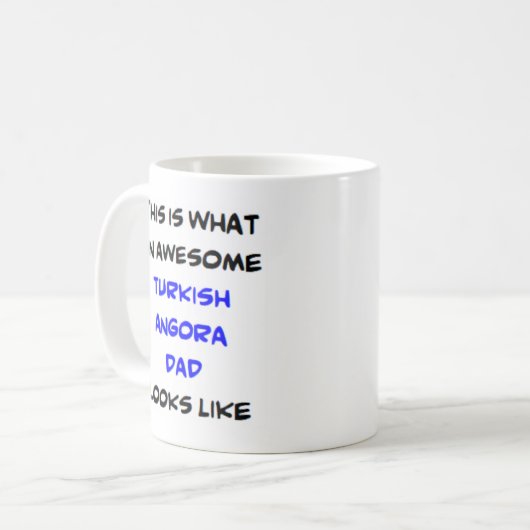 Mug angora turque papa, génial (Devant gauche)
