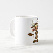 Mug Angry Cartoon Bull Funny Grumpy (Devant gauche)