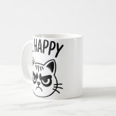 Mug Angry Cat – Be Happy Contrast Art (Devant gauche)