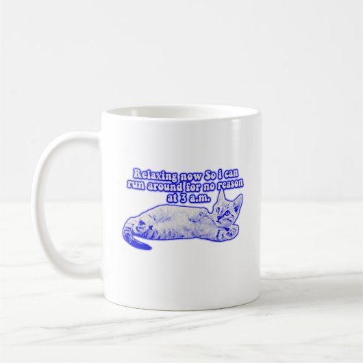 Mug Angry cat meme for cat owners and kitty lovers (Gauche)