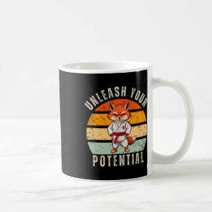 Mug Angry Fox Japonais Self Defense Karate Retro