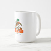 Mug Angry Retro Cartoon Bird Mascot (Devant droit)