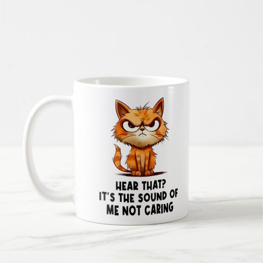 Mug Angry Stress Chat Funny Stress Meme pour Amoureux  (Gauche)