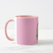 Mug Animal à coeur de hérisson rose mignon (Gauche)