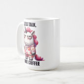 Mug Animal amusant/Café/Unicorne (Devant gauche)