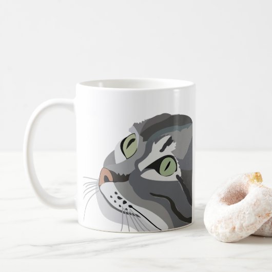 Mug Animal chat Ecouteurs Animaux Animaux (Avec donut)