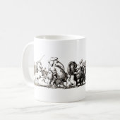 Mug Animal Cute Art Unicorn Elephant Lion Zoo (Devant gauche)