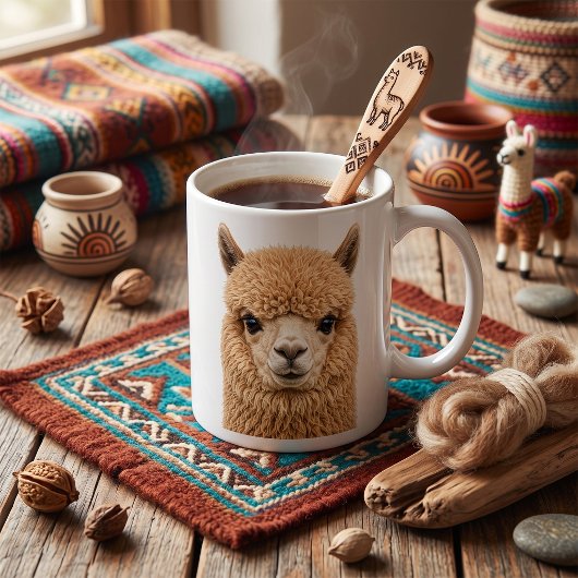 Mug Animal d'alpaga adorable et duveteux