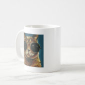 Mug Animal Dapper | Kitty dans les lunettes de soleil (Devant gauche)
