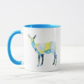 Mug Animal de cerfs géométrique (Gauche)