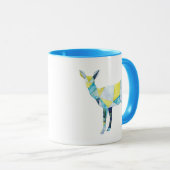 Mug Animal de cerfs géométrique (Devant droit)