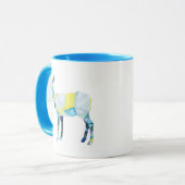 Mug Animal de cerfs géométrique (Devant gauche)