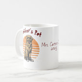 Mug Animal de compagnie drôle de professeur Retriever (Devant gauche)