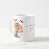Mug Animal de compagnie drôle du professeur Orange/ Re (Devant gauche)
