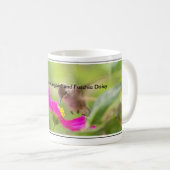 Mug Animal de faune d'oiseau de colibri floral (Devant droit)