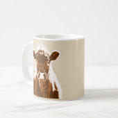 Mug Animal de ferme à la vache Brown (Devant gauche)