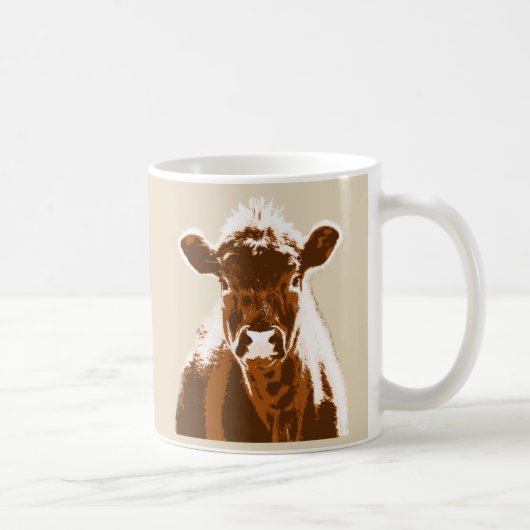 Mug Animal de ferme à la vache Brown (Droite)