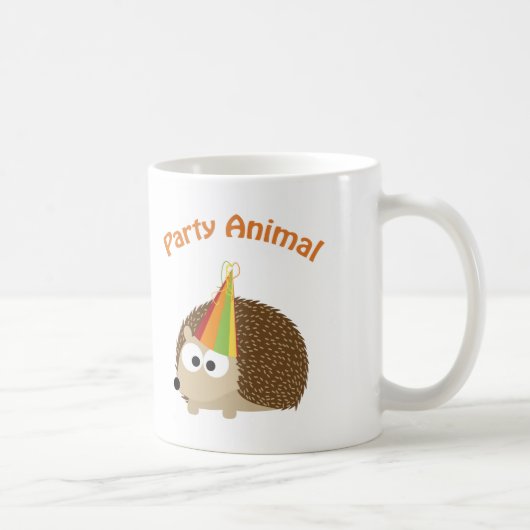 Mug Animal de fête ! Hérisson (Droite)