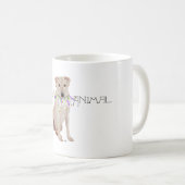 Mug Animal de fête Labrador jaune (Devant droit)