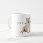 Mug Animal de fête Labrador jaune (Devant gauche)