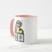 Mug Animal de la Science de professeur de chimie de (Devant gauche)