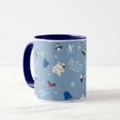 Mug Animal Friends "Bye Buddy" Motif d'hiver (Devant gauche)