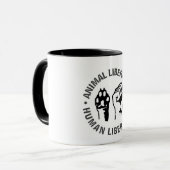 Mug Animal + Libération humaine (Devant gauche)
