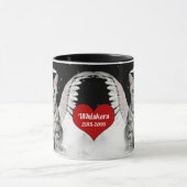 Mug Animal Memorial Angel Chat Coeur rouge (Centre)
