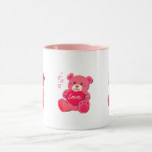 Mug Animal mignon rose en peluche (Centre)