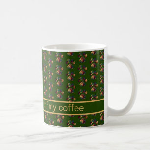 Mug Animal Paw Silhouette Thanksgiving Vert