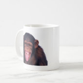 Mug animal sauvage de singe de chimpanzé effronté de (Devant gauche)