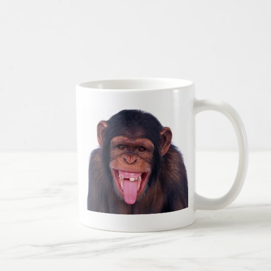 Mug animal sauvage de singe de chimpanzé effronté de (Droite)