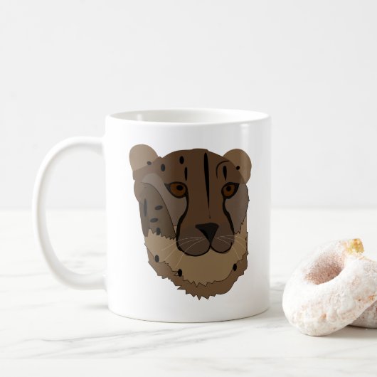 Mug Animal sauvage guépard (Avec donut)