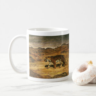 Mug Animal sauvage vintage, tigre du Bengale parcouran