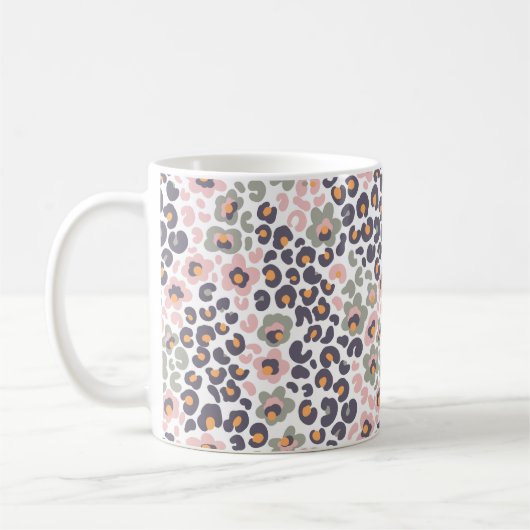 Mug Animalier avec Fleurs (Gauche)