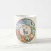 Mug Animals image round coaster sticker (Centre)