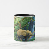 Mug Animals living together throw pillow (Centre)
