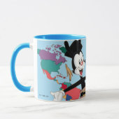Mug Animaniacs | Graphique de la carte du monde de Yak (Gauche)