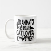 Mug Animateur 3D Aime les Chats (Gauche)